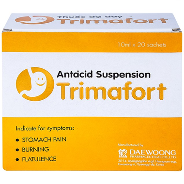 Thuốc dạ dày Trimafort Daewoong điều trị đau dạ dày, ợ nóng, đầy hơi (20 gói x 10ml)