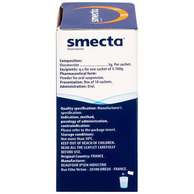 Thuốc bột pha hỗn dịch uống Smecta vị cam điều trị tiêu chảy (10 gói x 3g)