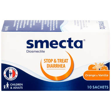 Thuốc bột pha hỗn dịch uống Smecta vị cam điều trị tiêu chảy (10 gói x 3g)