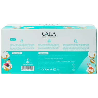 Bông tẩy trang làm sạch da Bông Bạch Tuyết Calla