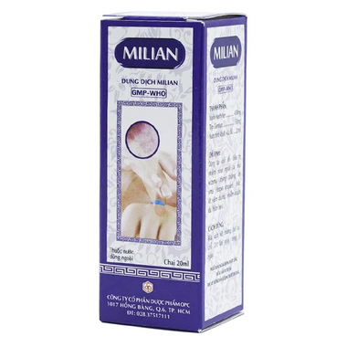 Dung dịch Milian OPC điều trị nhiễm virus ngoài da, chốc lở, viêm da mủ