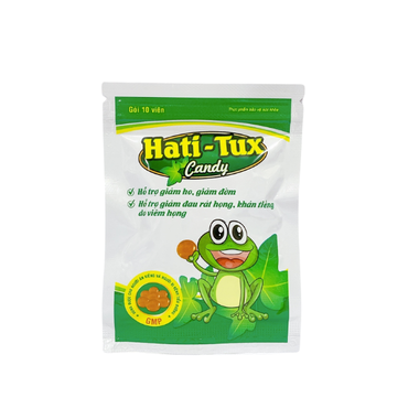 Viên ngậm Hati – Tux Candy hỗ trợ giảm ho, giảm đờm, khàn tiếng, viêm phế quản (20 gói)