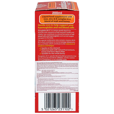 Thực phẩm bảo vệ sức khỏe FEROGLOBIN B12 Liquid (200ml)
