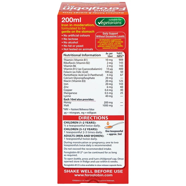 Thực phẩm bảo vệ sức khỏe FEROGLOBIN B12 Liquid (200ml)