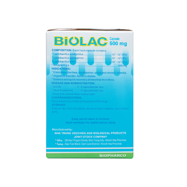Thực phẩm bảo vệ sức khỏe MenBiolac