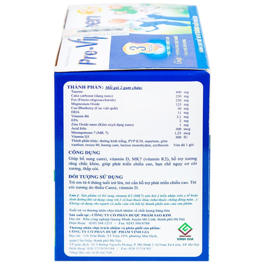 Thực phẩm bảo vệ sức khỏe Pre-Vipteen 3 (20 gói x 2g)