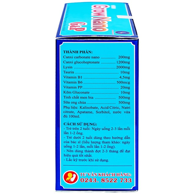 Thực phẩm bổ sung Siro Grow Nano G&P