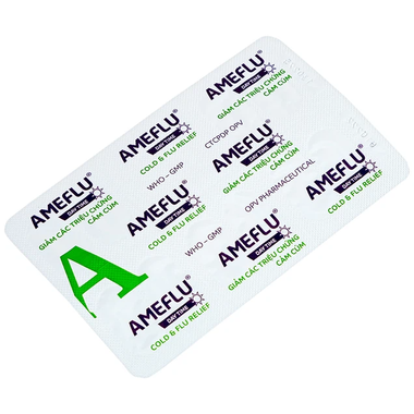 Ameflu Day Time dùng để làm giảm các triệu chứng trong cảm lạnh và cảm cúm như sốt, ho, đau họng, nhức đầu, sung huyết mũi (nghẹt mũi), làm loãng đàm (chất nhầy) và làm loãng dịch tiết phế quản giúp dễ ho hơn.