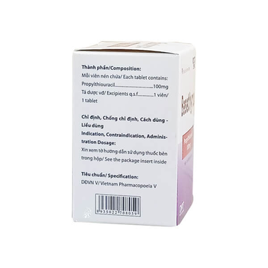 Thuốc Basethyrox 100mg Điều Trị Tăng Năng Tuyến Giáp (Chai 100 Viên)