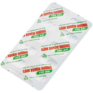 Thuốc Cảm Xuyên Hương Yên Bái điều trị cảm cúm, cảm lạnh