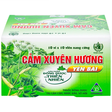 Thuốc Cảm Xuyên Hương Yên Bái điều trị cảm cúm, cảm lạnh