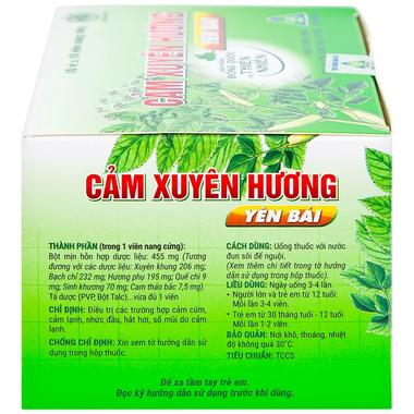 Thuốc Cảm Xuyên Hương Yên Bái điều trị cảm cúm, cảm lạnh