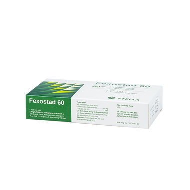 Thuốc Fexostad 60 Stella Điều Trị Triệu Chứng Viêm Mũi Dị Ứng, Mày Đay (Hộp 1 Vĩ X 10 Viên)