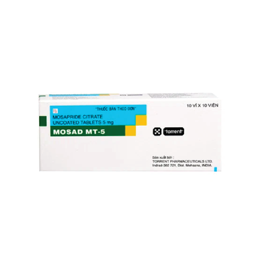 Thuốc Mosad MT-5 điều trị các triệu chứng dạ dày - ruột (10 vỉ x 10 viên)
