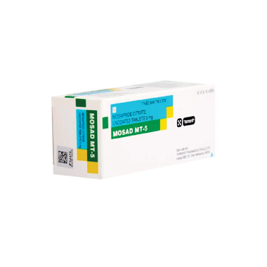Thuốc Mosad MT-5 điều trị các triệu chứng dạ dày - ruột (10 vỉ x 10 viên)