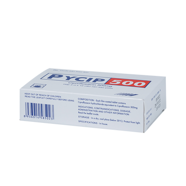 Thuốc Pycip 500 chỉ định trong các trường hợp nhiễm khuẩn nặng khi các kháng sinh thông thường đã dùng trước đó không có tác dụng