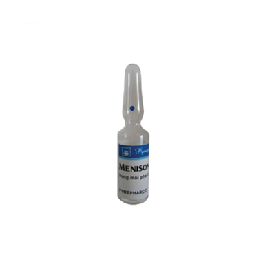 Thuốc tiêm Menison Inj 40mg chứa Methylprednisolon, có tác dụng chống viêm, chống dị ứng và ức chế miễn dịch rõ rệt.