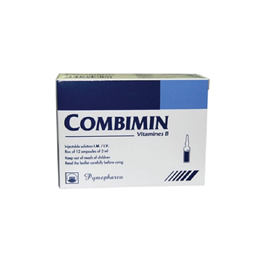 Thuốc Combimin hỗ trợ điều trị các bệnh do thiếu vitamin B (12 ống )