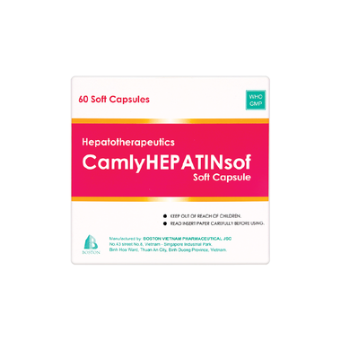 Thuốc Camlyhepatinsof Boston hỗ trợ điều trị rối loạn chức năng gan (12 vỉ x 5 viên)