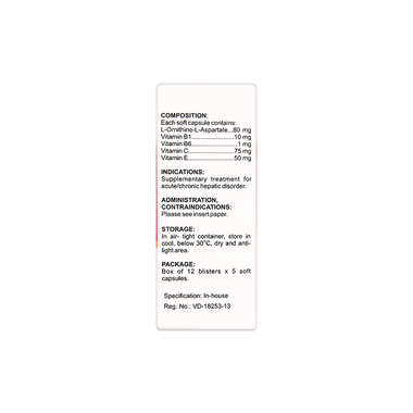 Thuốc Camlyhepatinsof Boston hỗ trợ điều trị rối loạn chức năng gan (12 vỉ x 5 viên)