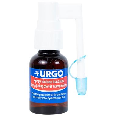 Chai xịt Urgo Spray Lesions Buccales 15ml dùng cho vết thương ở miệng (15ml)