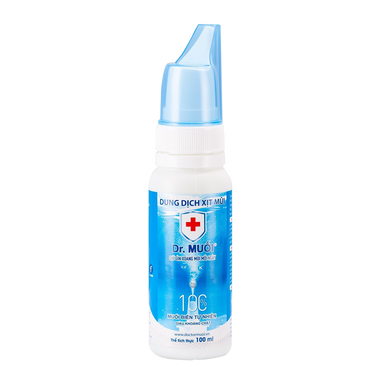 Dung dịch xịt mũi Dr.Muối ngăn ngừa vi khuẩn, vi rút, viêm mũi, viêm xoang (100ml)