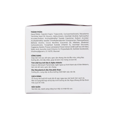 Kem dưỡng da ban đêm Sắc Ngọc Khang làm mờ thâm nám (30g)