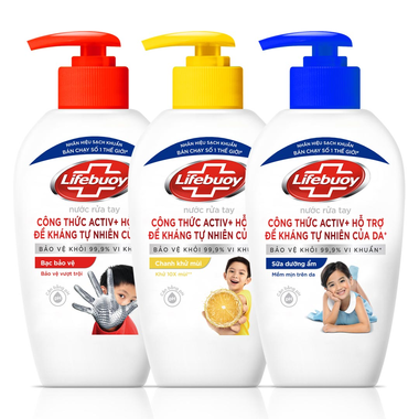 Nước Rửa Tay Lifebuoy Bạc Bảo Vệ Chai 180g