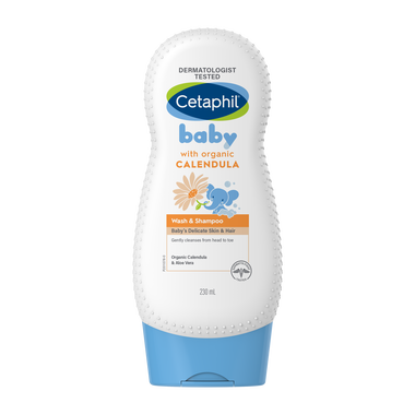 Sữa tắm gội trẻ em tinh chất hoa cúc Cetaphil Baby Wash And Shampoo With Organic Calendula (230ml)
