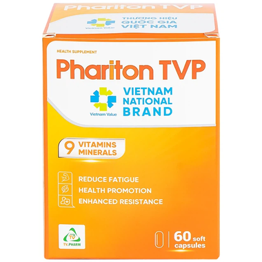 Thực phẩm bảo vệ sức khỏe : Phariton TVP (12 vỉ x 5 viên)
