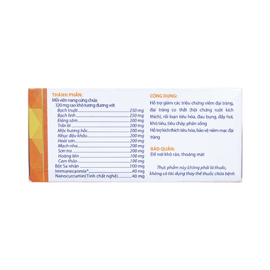 Thực phẩm bảo vệ sức khỏe Đại tràng Extra Tâm Bình (Hộp 60 viên)