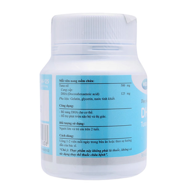 Thực phẩm bảo vệ sức khỏe DHA-125 (30 viên)