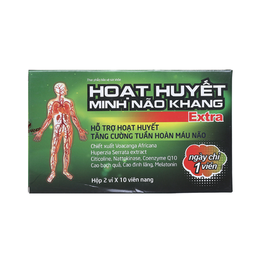 Thực phẩm bảo vệ sức khoẻ Hoạt Huyết Minh Não Khang Extra (20 viên)