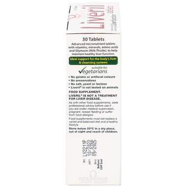 Thực phẩm bảo vệ sức khỏe LIVERIL Tablets (30 viên)