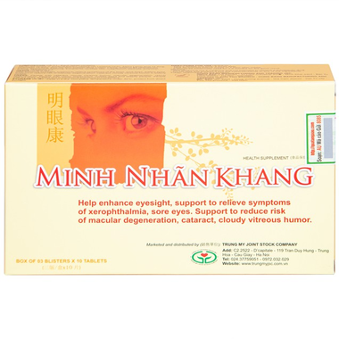 Thực phẩm bảo vệ sức khỏe Minh Nhãn Khang (30 viên)