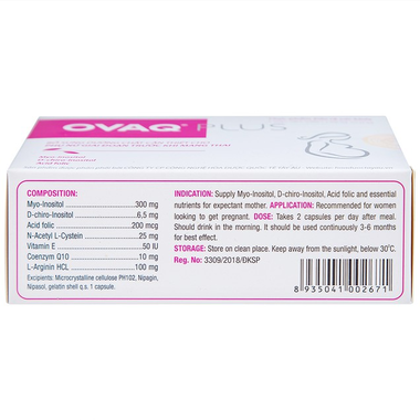 Thực Phẩm Bảo Vệ Sức Khỏe OVAQ Plus (Hộp 30 viên)