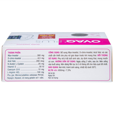 Thực Phẩm Bảo Vệ Sức Khỏe OVAQ Plus (Hộp 30 viên)