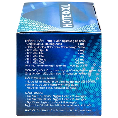 Thực phẩm bảo vệ sức khỏe VIÊN NGẬM HOTEXCOL (Hộp 10 vỉ)