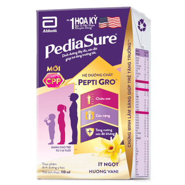 Thực phẩm dinh dưỡng y học Pediasure hương Vani (110ml)