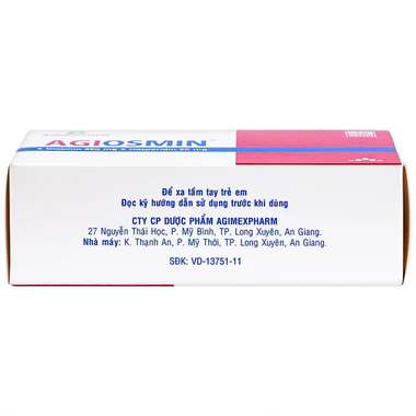 Thuốc Agiosmin Agimexpharm điều trị suy tĩnh mạch mạn tính