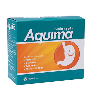 Thuốc Aquima Merap hỗ trợ điều trị các triệu chứng khó tiêu, ợ nóng, đầy hơi (20 gói x 10ml)