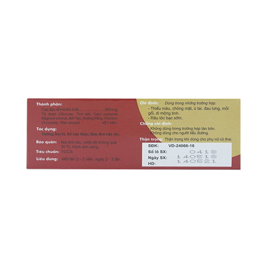 Thuốc Hà Thủ Ô Traphaco điều trị đau lưng, mỏi gối, di mộng tinh (5 vỉ x 10 viên)