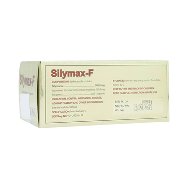 Thuốc Silymax F 140mg trị viêm gan, suy gan, gan nhiễm mỡ (60 viên)