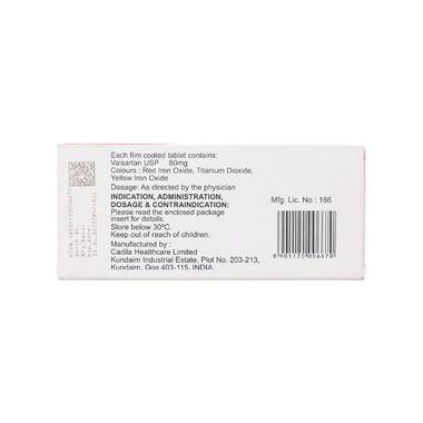 Thuốc Valazyd 80 trị tăng huyết áp, suy tim (10 vỉ x 10 viên)