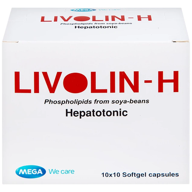 Viên nang mềm Livolin-H 300mg MEGA We care cải thiện bệnh gan