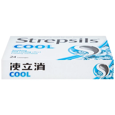 Viên ngậm Strepsils Cool Reckitt Benckiser điều trị viêm họng