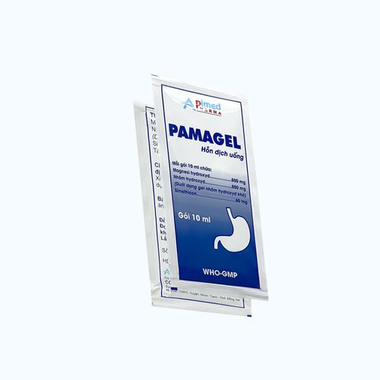 Hỗn dịch uống Pamagel điều trị các triệu chứng do tăng acid dạ dày (30 gói x 10ml)