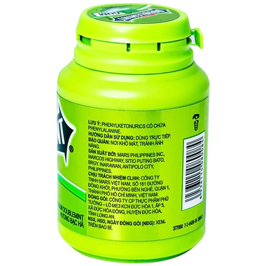 Kẹo sing-gum Doublemint hương Bạc Hà thông cổ, mát họng (58.4g)
