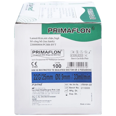 Kim MPV số 22g sử dụng một lần dùng để tiêm chích, lấy máu, pha thuốc (100 cái)
