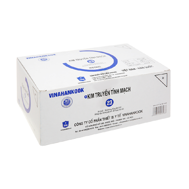 Kim truyền tĩnh mạch cánh bướm 23 Vinahankook giúp cho kim không bị dịch chuyển (50 cây)Kim truyền tĩnh mạch cánh bướm 23 Vinahankook giúp cho kim không bị dịch chuyển (50 cây)